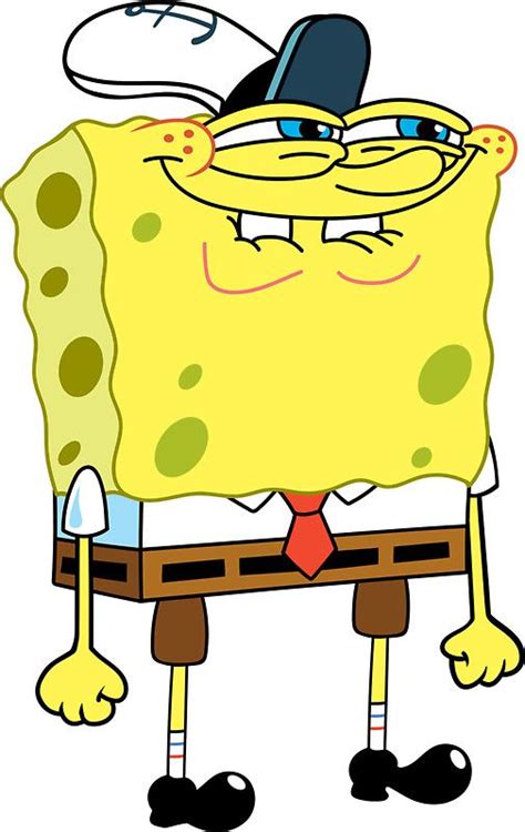 spongebob smirking meme|spongebob happy meme.